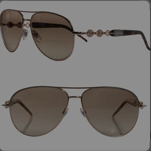 Gucci Marina Chain Aviator Sunglasses, GG 4239/N/S, Havana, Swarovski Crystals